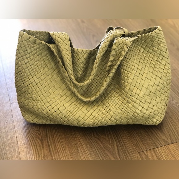 FALOR: Italian leather bag by Falor in Sage green - Picture 1 of 10